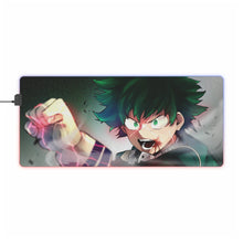Load image into Gallery viewer, My Hero Academia Izuku Midoriya RGB LED Mouse Pad (Desk Mat)