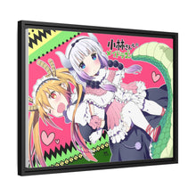 Load image into Gallery viewer, Miss Kobayashi's Dragon Maid Kanna Kamui, Kobayashi San Chi No Maid Dragon, Tohru Canvas Framed Art Print