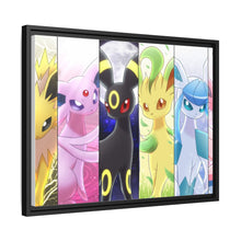 Load image into Gallery viewer, Eeveelution Canvas Framed Art Print