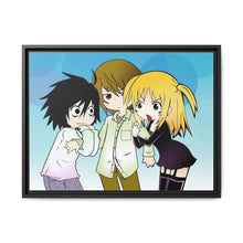 Load image into Gallery viewer, L, Light, & Misa Canvas Framed Art Print