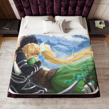 Load image into Gallery viewer, Kirito and Leafa Sherpa Blanket