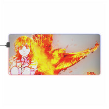 Load image into Gallery viewer, Orihime on fire RGB LED Mouse Pad (Desk Mat)