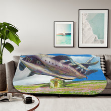 Load image into Gallery viewer, Anime Howl's Moving Castle Sherpa Blanket