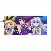 Load image into Gallery viewer, Is The Order A Rabbit? RGB LED Mouse Pad (Desk Mat)