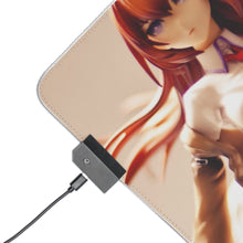 Load image into Gallery viewer, Makise Kurisu RGB LED Mouse Pad (Desk Mat)