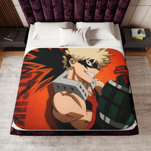 Load image into Gallery viewer, My Hero Academia Katsuki Bakugou Sherpa Blanket