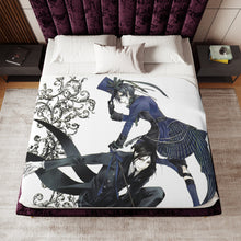 Load image into Gallery viewer, Black Butler Sherpa Blanket