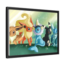 Load image into Gallery viewer, Eeveelution Canvas Framed Art Print