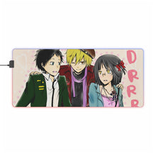 Load image into Gallery viewer, Durarara!! Masaomi Kida, Anri Sonohara RGB LED Mouse Pad (Desk Mat)