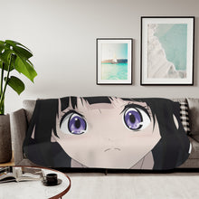 Load image into Gallery viewer, Eru Chitanda Face Sherpa Blanket