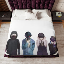 Load image into Gallery viewer, Ken Kaneki Transformation Sherpa Blanket