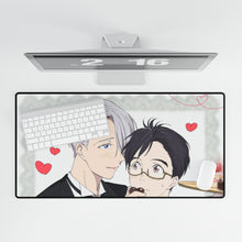 Load image into Gallery viewer, Yuri!!! On Ice Victor Nikiforov, Yuuri Katsuki Mouse Pad (Desk Mat)