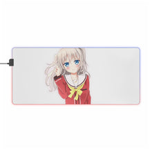 Load image into Gallery viewer, Nao Tomori smiling RGB LED Mouse Pad (Desk Mat)