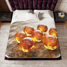 Load image into Gallery viewer, Seven Dragon Balls Sherpa Blanket