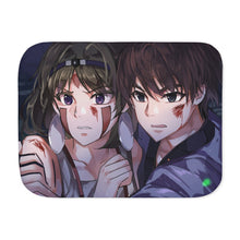Load image into Gallery viewer, Ashitaka and Princess Mononoke Sherpa Blanket