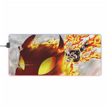 Load image into Gallery viewer, Fire Force Shinra Kusakabe RGB LED Mouse Pad (Desk Mat)