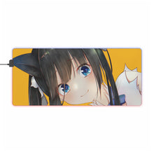 Load image into Gallery viewer, Is It Wrong To Try To Pick Up Girls In A Dungeon? RGB LED Mouse Pad (Desk Mat)