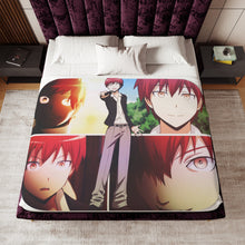 Load image into Gallery viewer, Assassination Classroom Karma Akabane Sherpa Blanket