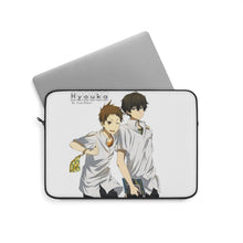 Load image into Gallery viewer, Hōtarō Oreki Satoshi Fukube walking Laptop Sleeve