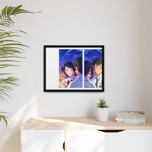 Load image into Gallery viewer, Anime Your Name. Canvas Framed Art Print