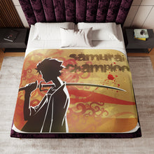 Load image into Gallery viewer, Anime Samurai Champloor Sherpa Blanket