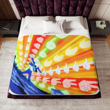 Load image into Gallery viewer, Power of Hand Signs Sherpa Blanket