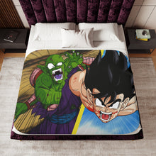 Load image into Gallery viewer, Goku vs Piccolo Sherpa Blanket