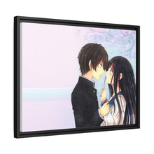 Load image into Gallery viewer, Eru Chitanda And Hōtarō Oreki Canvas Framed Art Print