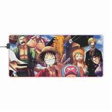 Load image into Gallery viewer, One Piece Monkey D. Luffy, Roronoa Zoro, Sanji, Nico Robin, Tony Tony Chopper RGB LED Mouse Pad (Desk Mat)