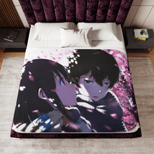 Load image into Gallery viewer, Eru Chitanda And Hōtarō Oreki Face Sherpa Blanket
