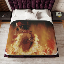 Load image into Gallery viewer, The Flames Of Peace Sherpa Blanket
