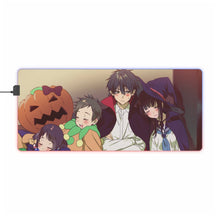 Load image into Gallery viewer, Hyouka Eru Chitanda, Satoshi Fukube, Mayaka Ibara RGB LED Mouse Pad (Desk Mat)