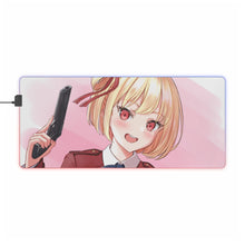 Load image into Gallery viewer, Lycoris Recoil Chisato Nishikigi RGB LED Mouse Pad (Desk Mat)