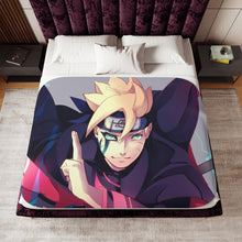 Load image into Gallery viewer, Boruto Uzumaki Sherpa Blanket