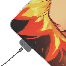 Load image into Gallery viewer, Kyojuro Rengoku RGB LED Mouse Pad (Desk Mat)