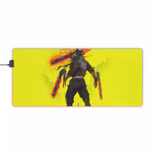 Load image into Gallery viewer, Chainsaw Man X Cyberpunk RGB LED Mouse Pad (Desk Mat)