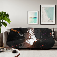 Load image into Gallery viewer, Shinya Kogami With His dominator Sherpa Blanket