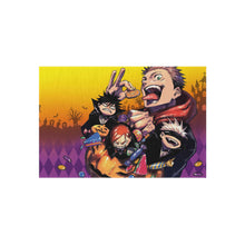 Load image into Gallery viewer, Yuji Itadori Satoru Gojo Nobara Kugisaki Megumi Fushiguro and Blindfold Rug