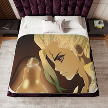 Load image into Gallery viewer, Dr. Stone Sherpa Blanket