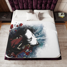 Load image into Gallery viewer, Anime Samurai Champloor Sherpa Blanket