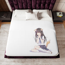 Load image into Gallery viewer, Eru Chitanda Cat Sherpa Blanket