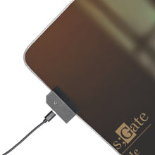 Load image into Gallery viewer, Okabe and Kurisu RGB LED Mouse Pad (Desk Mat)