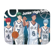 Load image into Gallery viewer, Kuroko's Basketball Tetsuya Kuroko, Daiki Aomine, Atsushi Murasakibara Sherpa Blanket