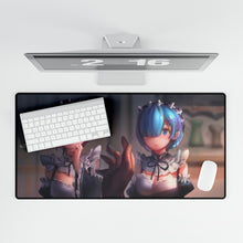 Load image into Gallery viewer, Rem and Ram Mouse Pad (Desk Mat)