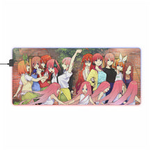Load image into Gallery viewer, The Quintessential Quintuplets Miku Nakano, Itsuki Nakano, Nino Nakano, Yotsuba Nakano, Ichika Nakano RGB LED Mouse Pad (Desk Mat)