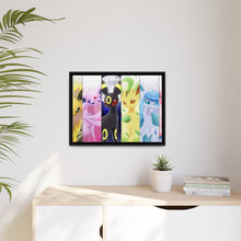 Load image into Gallery viewer, Eeveelution Canvas Framed Art Print