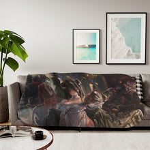 Load image into Gallery viewer, Albedo, Ainz Ooal Gown, Demiurge Sherpa Blanket
