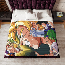 Load image into Gallery viewer, Saiyans vs Broly Sherpa Blanket