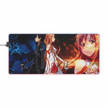 Load image into Gallery viewer, Kirito and Asuna RGB LED Mouse Pad (Desk Mat)