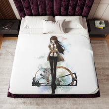 Load image into Gallery viewer, Makise Kurisu Sherpa Blanket